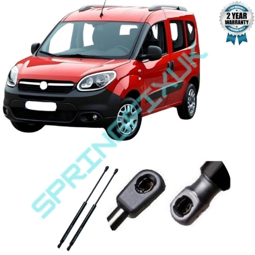 2x Tailgate Gas Struts for Fiat Doblo (2000β2010) β OEM 46824070 370N 860mm