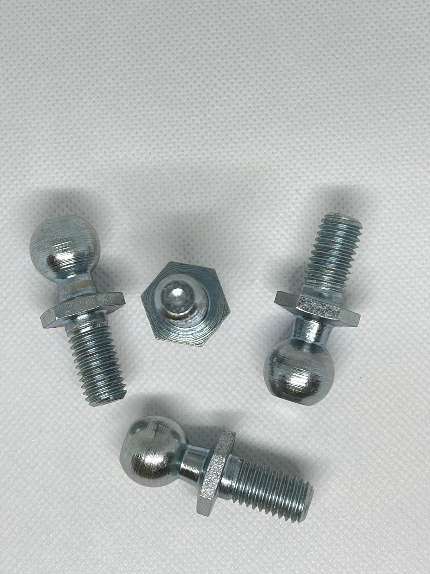 2x M10 Gas Strut Ball Studs – 16mm Joint Pins Zinc-Plated Steel Rust Resistant UK