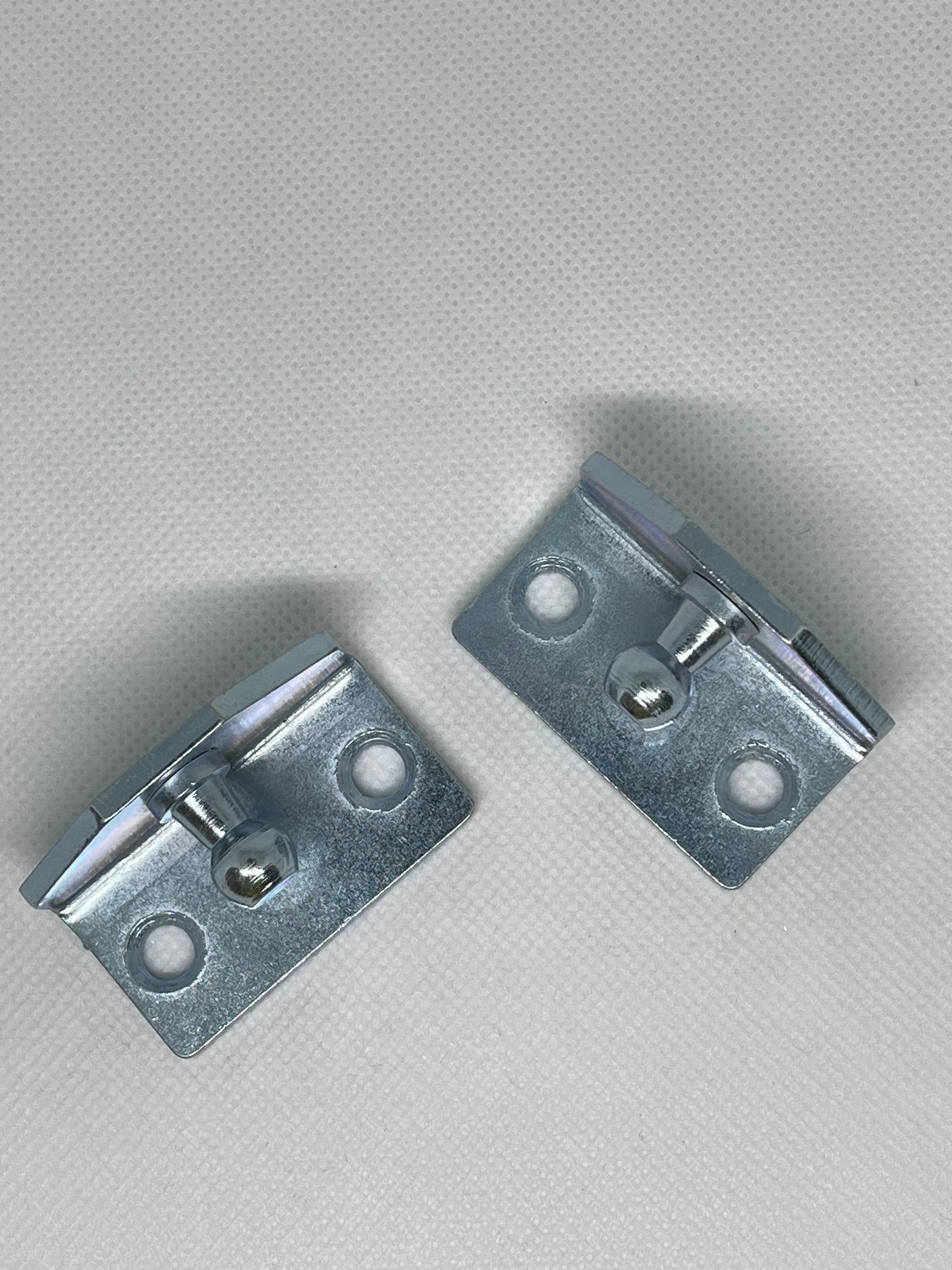 2x 10mm Ball Stud Gas Strut Mounting Angle Brackets Zinc Plated Steel Pair