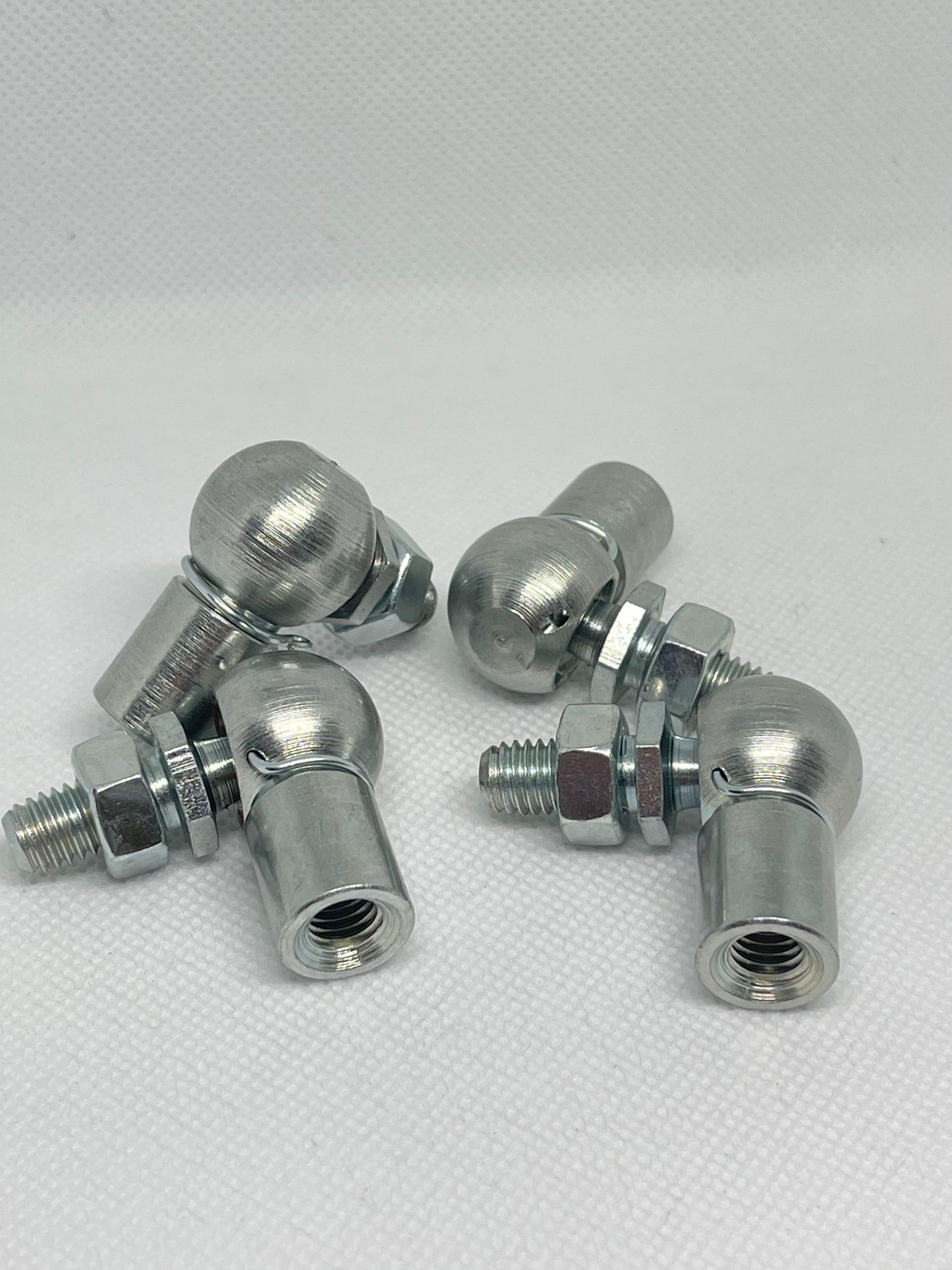 2x Gas Strut End Fittings M8 Thread + 13mm Ball Joint – Universal Connectors