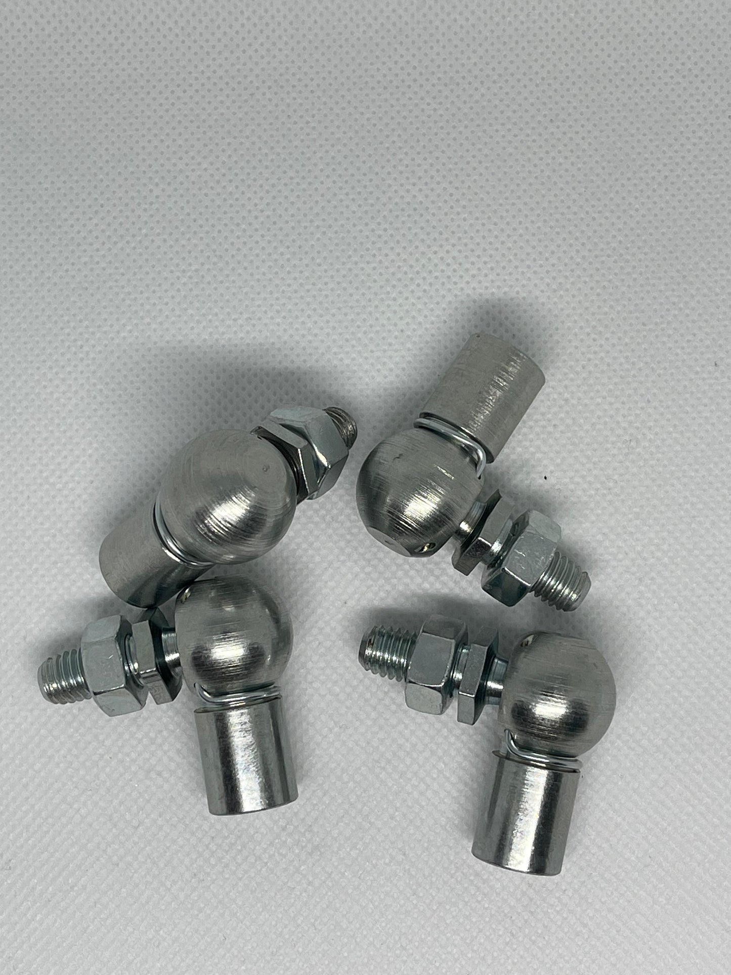 2x M8 Gas Strut End Fittings – 13mm Ball Joint Zinc Plated Steel Heavy Duty UK