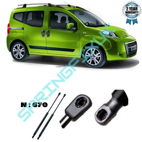 2x Tailgate Gas Struts for Fiat Fiorino/Bipper/Nemo β OEM 13548440800DM5530