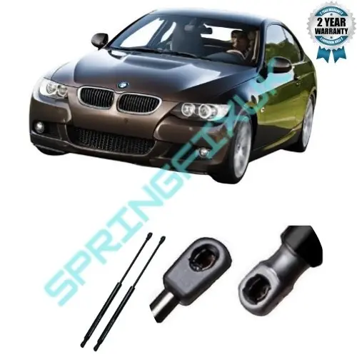 Pair of black steel tailgate gas struts for BMW 3 Series E92 Sport (2005-2013), 320N force | SpringFix UK