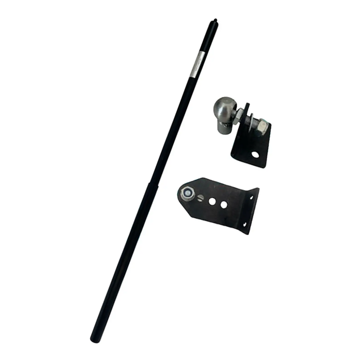 Hydraulic gate closer arm set with M8 fittings and adjustable brackets for soft closing swing gates | SpringFix UK