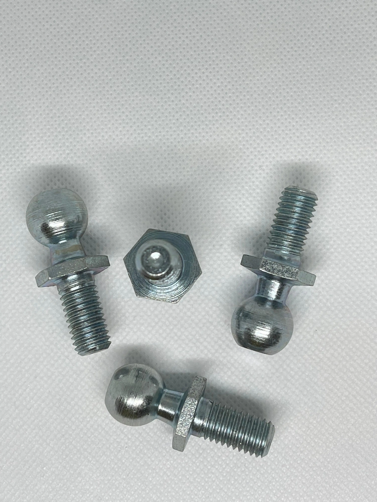 SpringFixUk M10 zinc plated steel ball stud bolts with 16mm ball for gas struts.