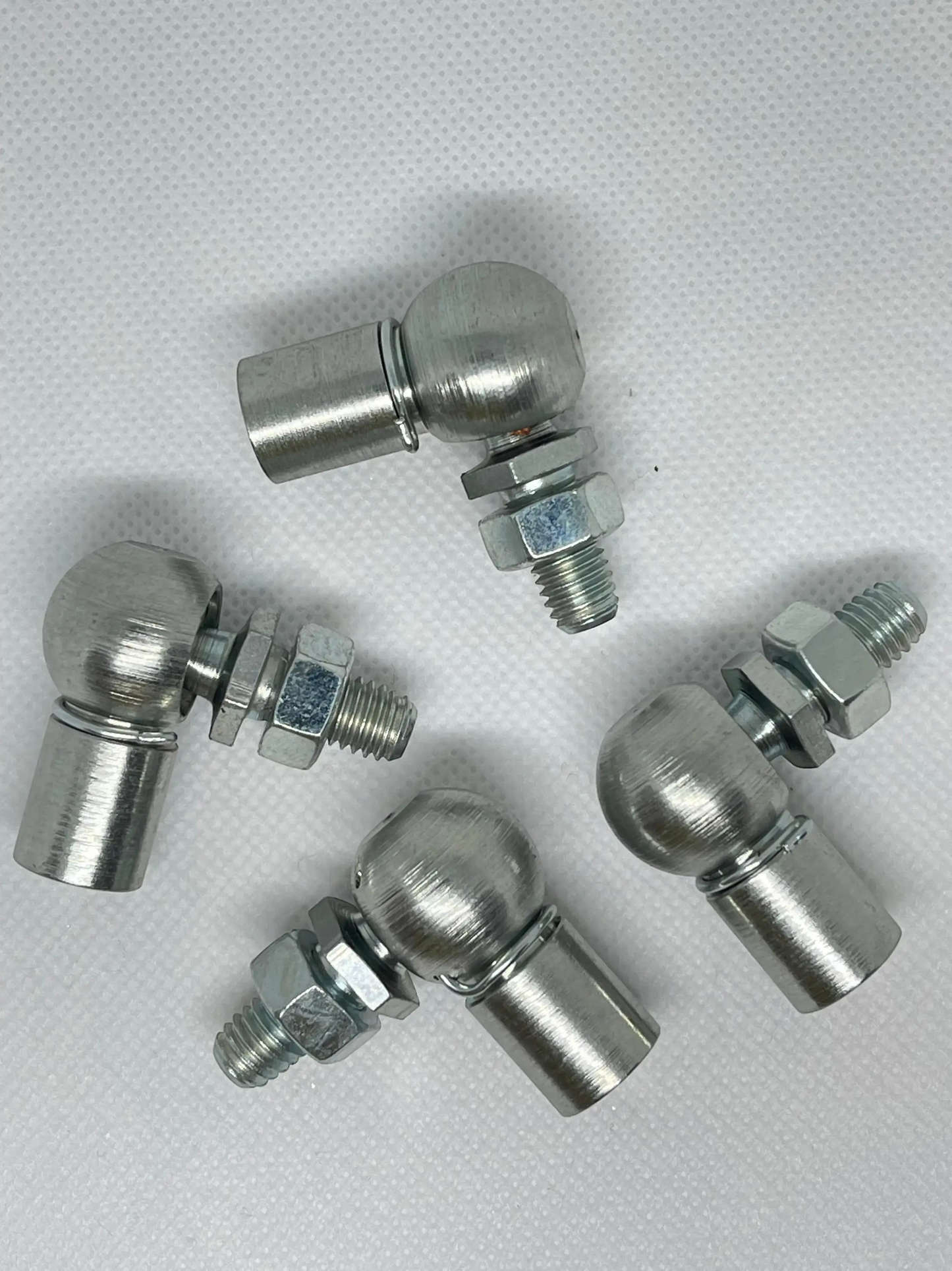 SpringFixUk M10 gas strut ball joint end fittings, 16mm zinc-plated steel, pack of 2.