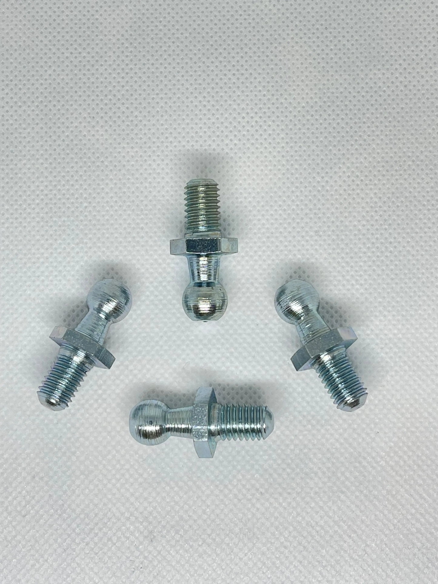 SpringFixUk M8 zinc plated steel ball stud bolts with 10mm ball for gas struts.