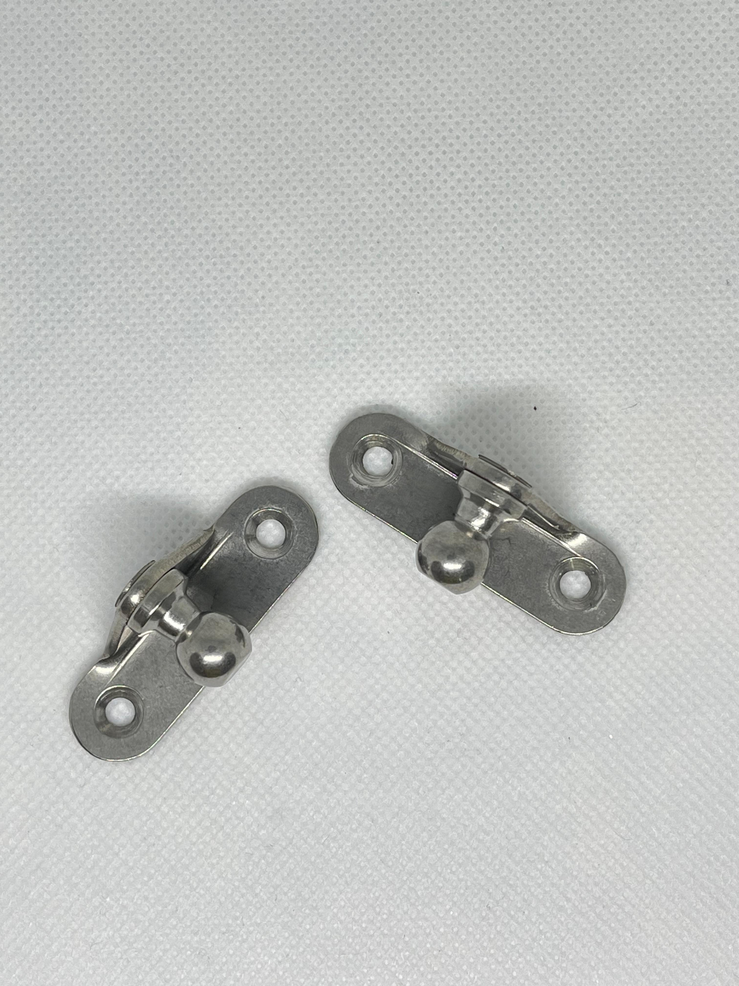 SpringFixUk pair of stainless steel side mount brackets with 10mm ball studs for gas struts.