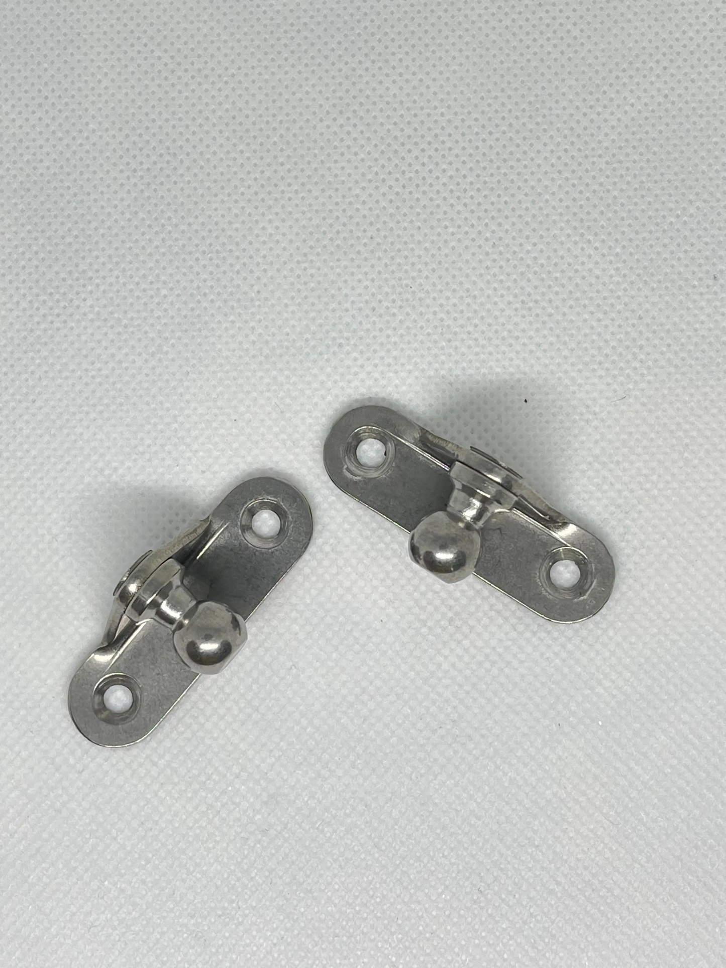 SpringFixUk pair of stainless steel side mount brackets with 10mm ball studs for gas struts.