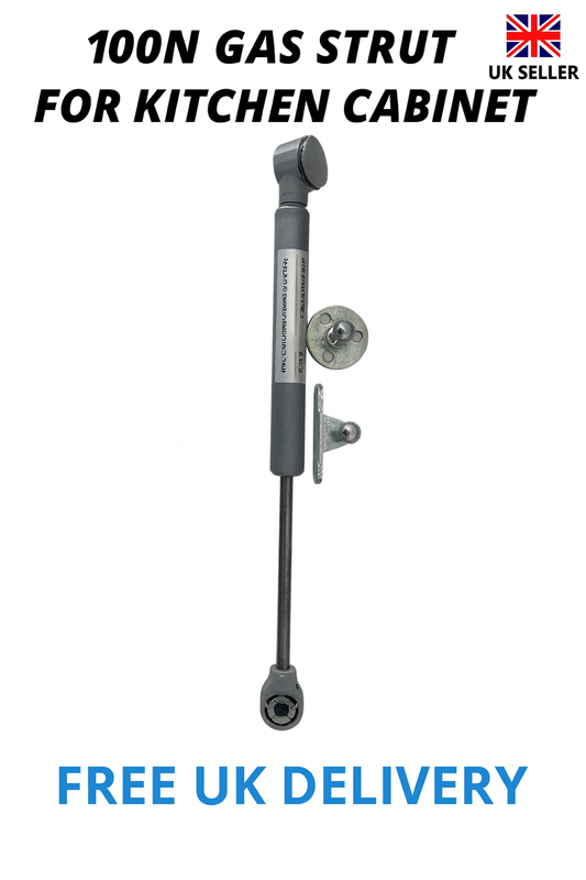 2x 100N Gas Struts Soft Close Hydraulic Lift Support for Kitchen Cabinets UK