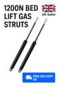 2x 1200N Bed Lift Gas Struts 360mm – Heavy Duty Hydraulic Springs Ottoman Bed UK