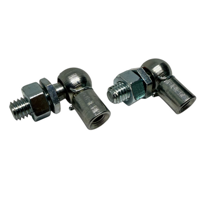 M6/M8 Gas Strut Angle Joint DIN 71802 10mm Ball 19mm Reach Zinc Plated - Size Reference | SpringFix UK