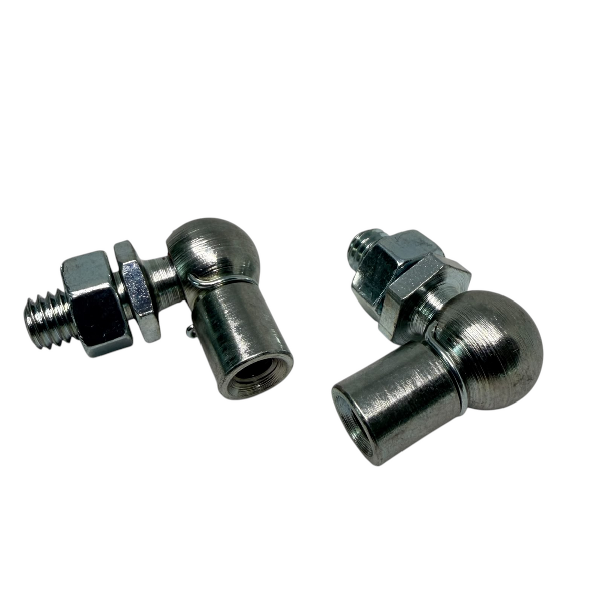 M6/M8 Gas Strut Angle Joint DIN 71802 10mm Ball 19mm Reach Zinc Plated - Detail | SpringFix UK