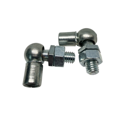 M8 Gas Strut Angle Joint DIN 71802 10mm Ball 19mm Reach Zinc Plated - Size Reference | SpringFix UK
