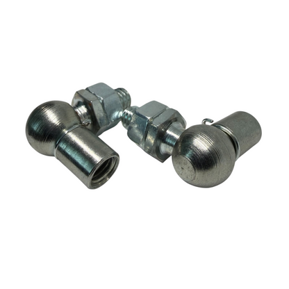 M8 Gas Strut Angle Joint DIN 71802 10mm Ball 19mm Reach Zinc Plated - Detail | SpringFix UK