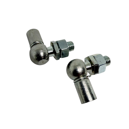 M6/M8 Gas Strut Angle Joint DIN 71802 10mm Ball 21mm Reach Zinc Plated - Detail | SpringFix UK