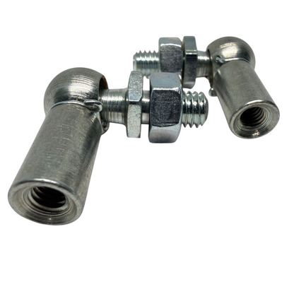 M6/M8 Gas Strut Angle Joint DIN 71802 10mm Ball 25mm Reach Zinc Plated - Detail | SpringFix UK