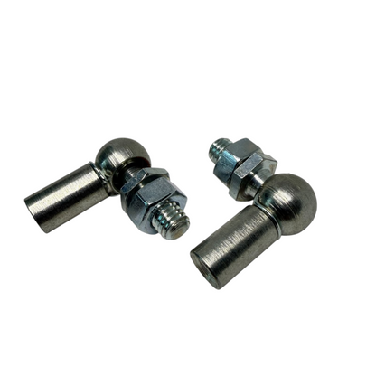 M6/M8 Gas Strut Angle Joint DIN 71802 10mm Ball 25mm Reach Zinc Plated - Size Reference | SpringFix UK