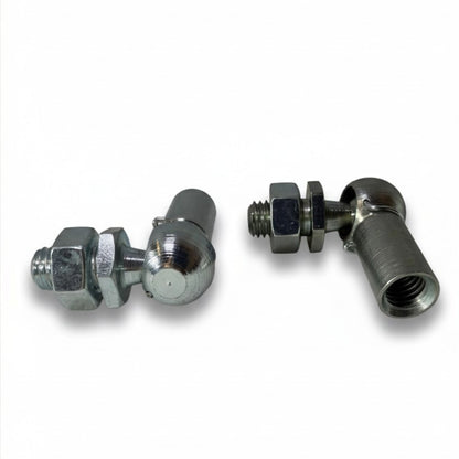 2x M8 Gas Strut Ball Joint End Fittings 10mm DIN 71802 Zinc Plated Steel