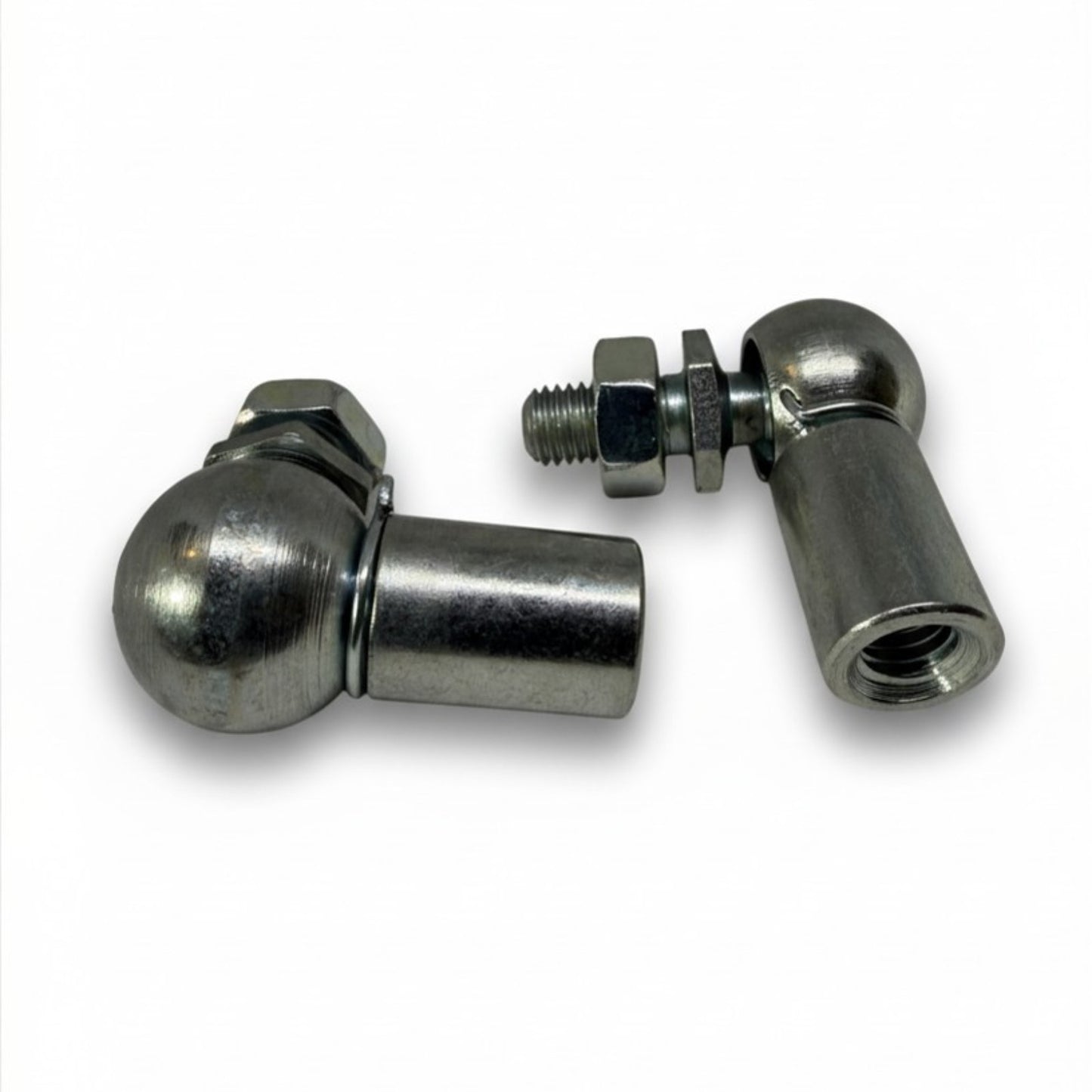 2x M10 Gas Strut Ball Joint End Fittings 16mm Angle Joint DIN 71802 Zinc Plated