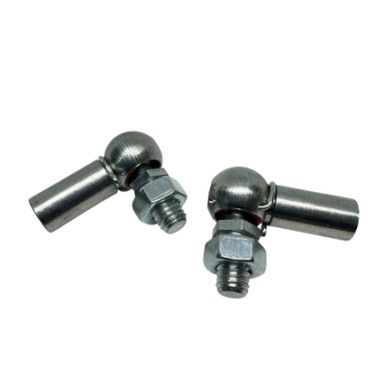 M5/M6 Gas Strut Angle Joint DIN 71802 8mm Ball 22mm Reach Zinc Plated - Detail | SpringFix UK