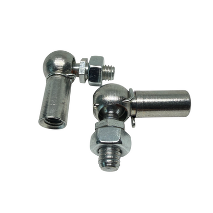 M6 Gas Strut Angle Joint DIN 71802 8mm Ball 22mm Reach Zinc Plated - Detail | SpringFix UK
