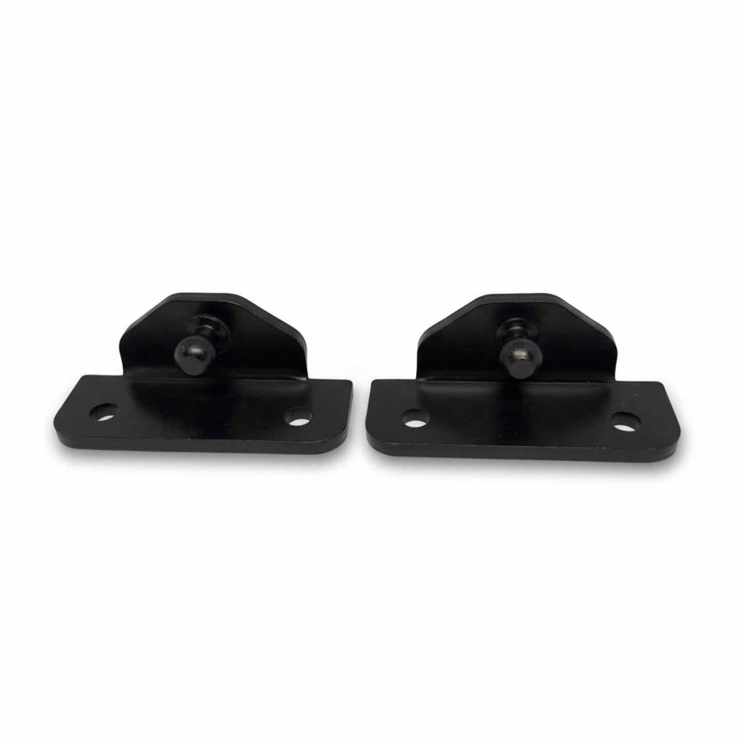 2x 13mm Gas Strut Mounting Bracket Heavy Duty Ball Stud L Mount Black
