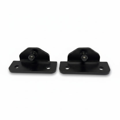2x 13mm Gas Strut Mounting Bracket Heavy Duty Ball Stud L Mount Black