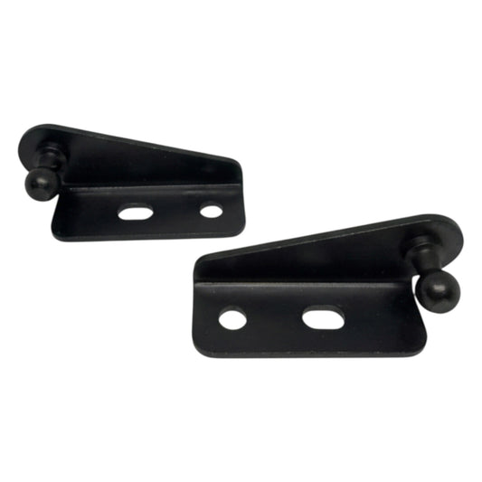 2x 10mm Gas Strut Ball Stud Brackets RH + LH Universal Black Heavy Duty