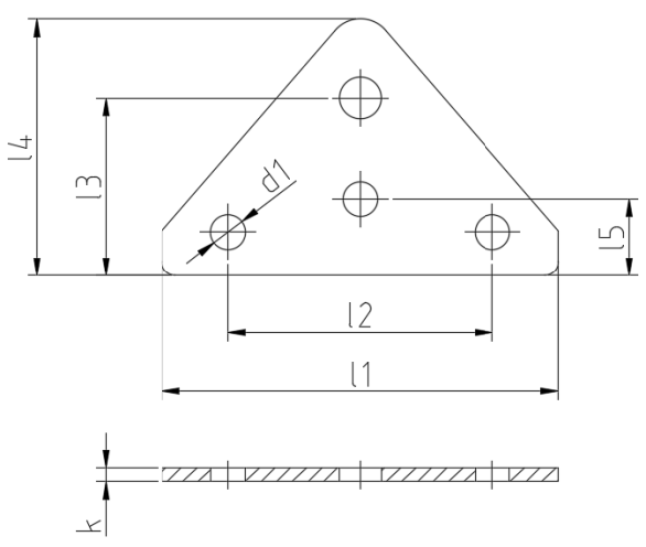 BRK1103- PAIR GAS STRUT END FITTINGS 10MM BALL PIN + BRACKET Zn-Steel Sheet MULTI FIT (2 Pcs)