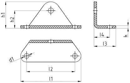 BRK207R- Gas Strut Brackets Fixings With 10Mm Right Inside Ball Pin Multi Purpose (2 Pcs)