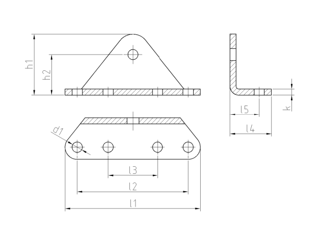 BRK217R- Gas Strut Fixing Brackets Fittings 10Mm Ball Pin Right Inside Multi Fit (2 Pcs)