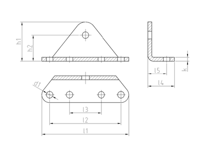 BRK217R- Gas Strut Fixing Brackets Fittings 10Mm Ball Pin Right Inside Multi Fit (2 Pcs)