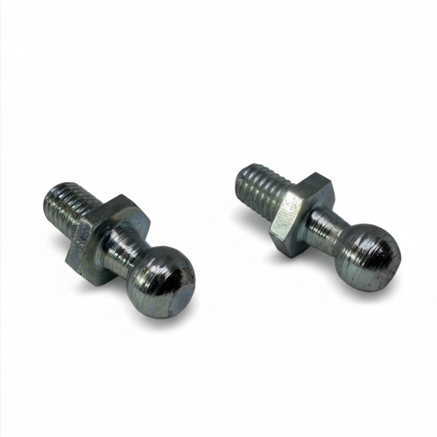 2x M8 Gas Strut Ball Stud Bolts 10mm Ball Male Thread Zinc Plated Steel