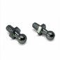 2x M8 Gas Strut Ball Stud Bolts 10mm Ball Male Thread Zinc Plated Steel
