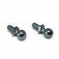 2x M8 Gas Strut Ball Stud Bolts 13mm Ball Male Thread Zinc Plated Steel