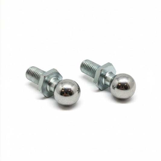 2x M10 Gas Strut Ball Stud Bolts 16mm Ball Male Thread Heavy Duty Zinc Plated
