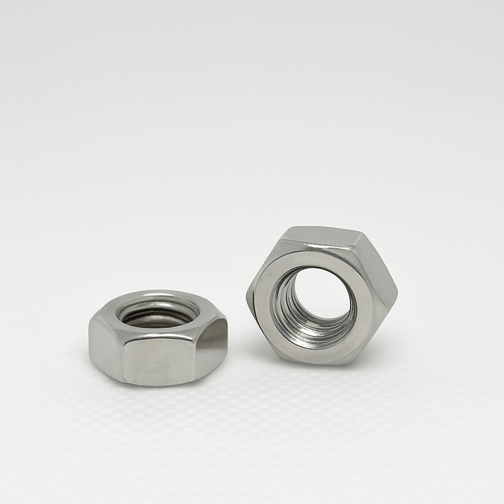 10x M6 Full Hex Nuts A2 Stainless Steel DIN 934 Metric Thread Rustproof