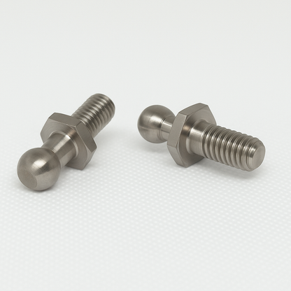 2x M8 Thread Gas Strut Ball Studs + 10mm Ball Joint Stainless Steel End Fittings
