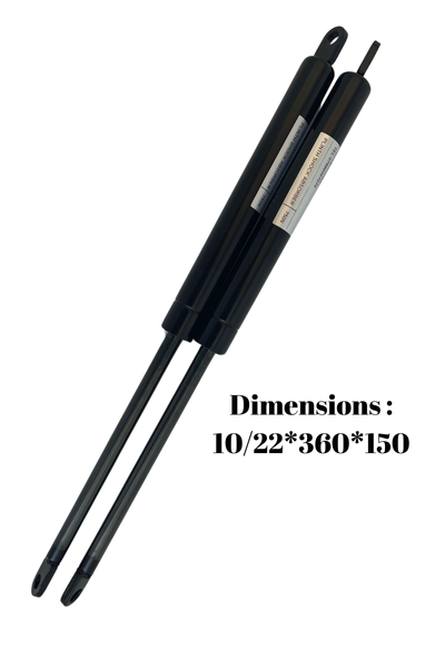 2x 1200N Bed Lift Support Gas Struts – 10/22mm Size – 360mm Length – Hydraulic Lift