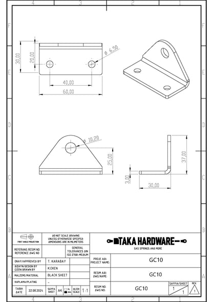 Hydraulic Gate Closer Arm Set M10 300N Heavy Duty Soft Close Automatic Gates