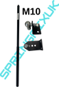 Hydraulic Gate Closer Arm Set M10 300N Heavy Duty Soft Close Automatic Gates