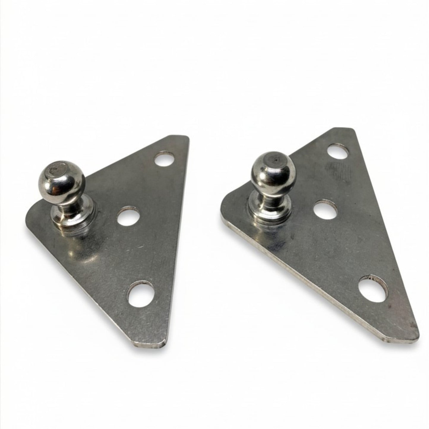2x Stainless Steel Gas Strut Mounting Plates 10mm Ball Stud Brackets AISI 304