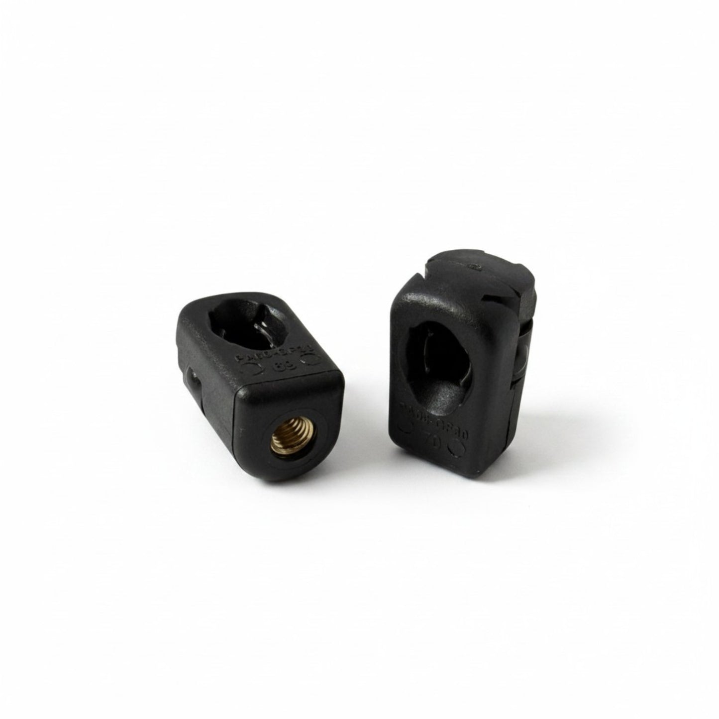 2x M8 Gas Strut Ball Socket End Fittings 10mm Plastic Brass Insert Female Thread