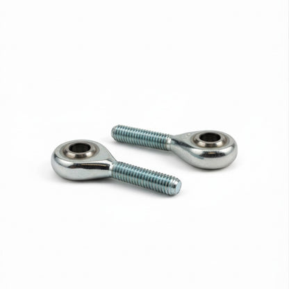 2x POS6 M6 Male Rod End Bearings 6mm Bore RH Rose Joints Zinc Plated Steel