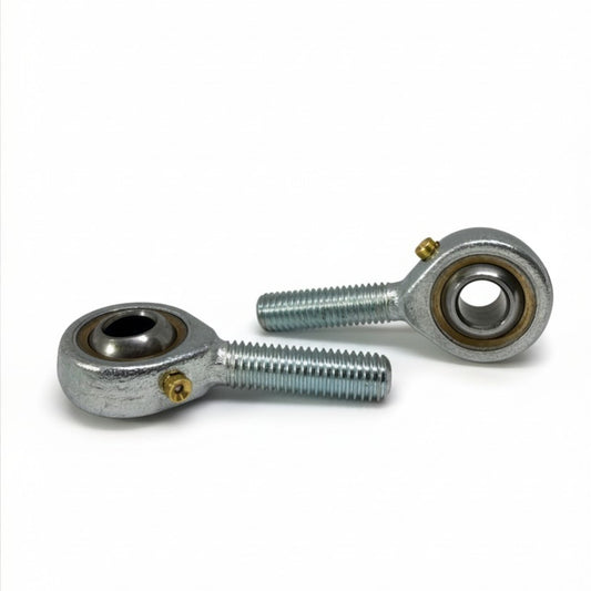 2x POS8 M8 Male Rod End Bearings 8mm Bore RH Rose Joints Zinc Plated Steel