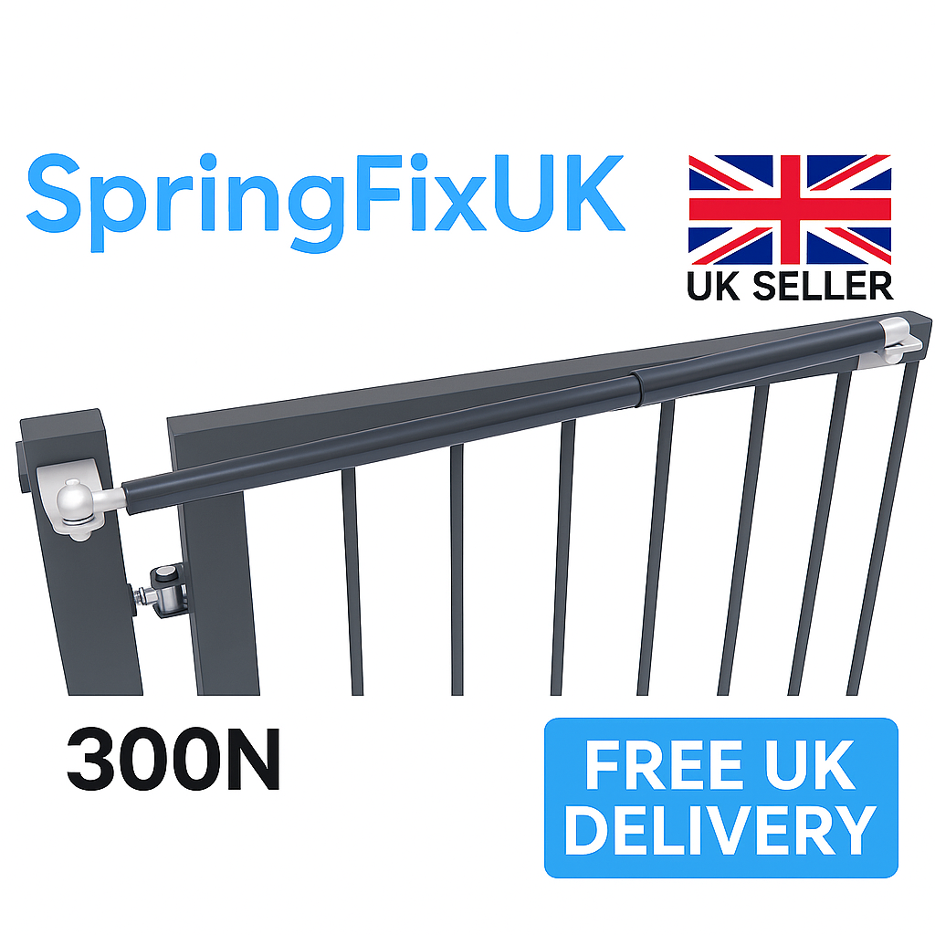 300N Hydraulic Gate Closer – Heavy Duty Soft Close Set M10 Fittings UK Seller