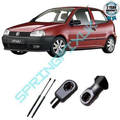 2x Tailgate Gas Struts for VW Polo 1996–2002 3/5-Door – OEM 6N0827550 380N Pair
