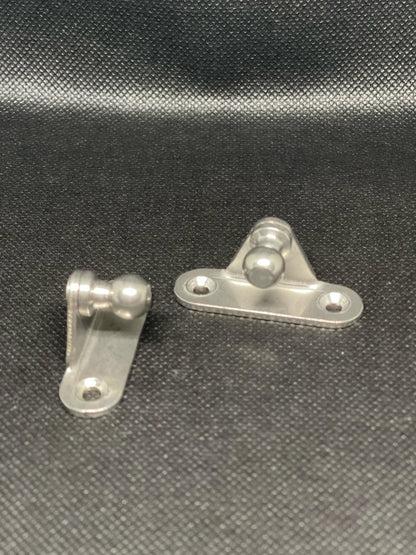2PCS-Gas Strut End Fittings – 10mm Ball Pin Bracket for Right Inside Stainless Steel
