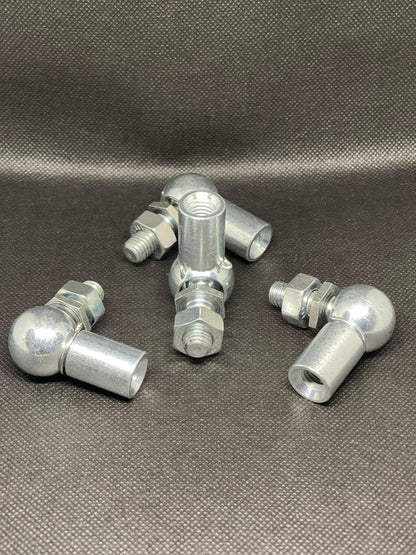 4pcs 16mm Ball Joint M10 Gas Strut Fittings – Universal End Connectors